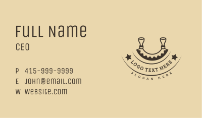 Retro Kitchen Knife Business Card Image Preview