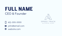 Tech Letter A Company Business Card Image Preview