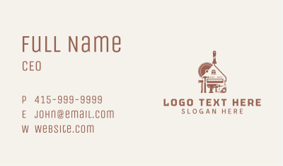 House Construction Tools Business Card Image Preview