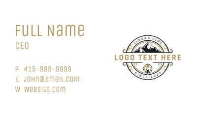 Adventure Mountain Navigation Business Card Image Preview