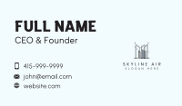 Building Construction Scaffolding Business Card Design