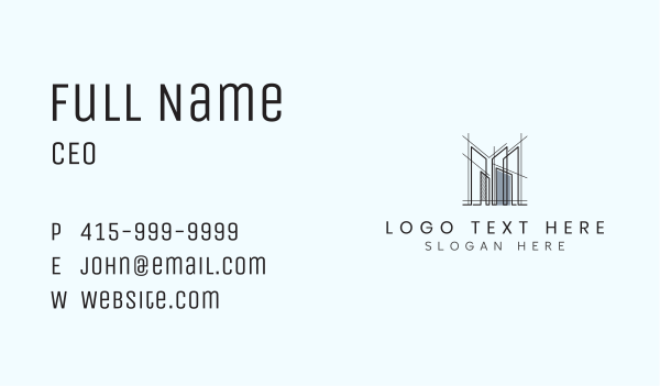 Building Construction Scaffolding Business Card Design Image Preview