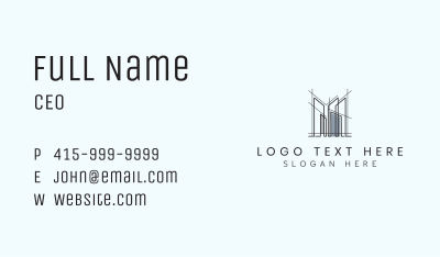 Building Construction Scaffolding Business Card Image Preview