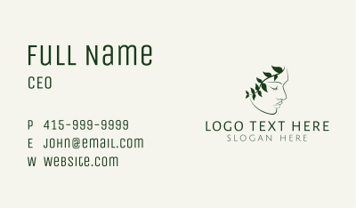 Organic Face Cosmetics Business Card Image Preview