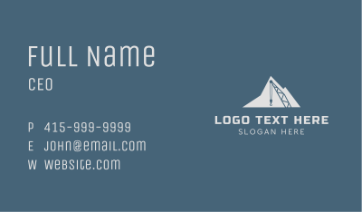 Mountain Crane Construction Business Card Image Preview