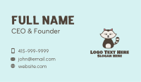 Cute Racoon Character Business Card Image Preview