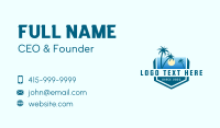 Tropical Summer Resort Business Card Design