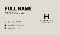 Couture Fashion Letter H Business Card Image Preview