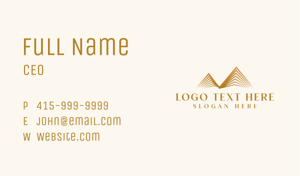 Creative Pyramid Architecture  Business Card Design Image Preview