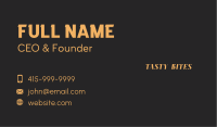 Elegant Business Wordmark Business Card Design