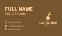Music Note Candle  Business Card Preview
