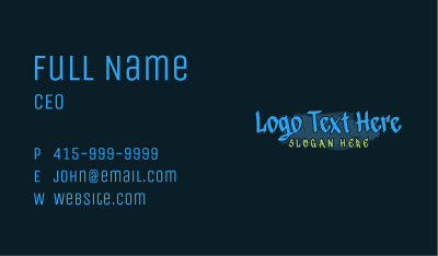 Urban Mural Paint Business Card Image Preview