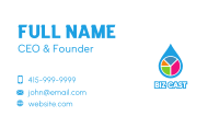 Water Statistics Business Card Image Preview