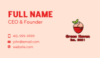Strawberry Sundae Dessert Business Card Image Preview
