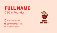 Strawberry Sundae Dessert Business Card Image Preview