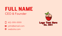 Strawberry Sundae Dessert Business Card Image Preview