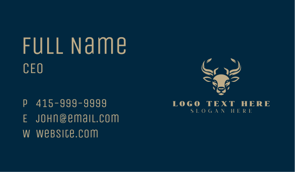 Deer Venture Capital Business Card Design Image Preview