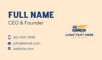Truck Cargo Logistics Business Card Preview