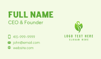 Green Leaf Swan  Business Card Preview
