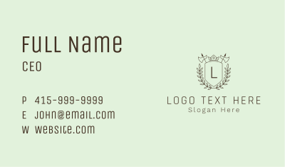 Axe Crown Shield Letter Business Card Image Preview