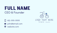 Blue Bicycle Bike  Business Card Image Preview