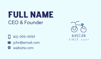 Blue Bicycle Bike  Business Card Image Preview