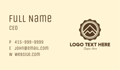 Outdoor Mountain Badge Business Card Image Preview