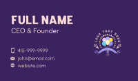 Party Balloon Banner Business Card Preview