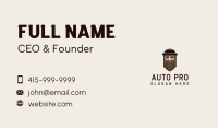 Old Man Beard Cartoon Business Card Image Preview