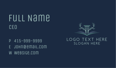 Column Bookstore  Business Card Image Preview