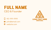 Pyramid Pin Locator  Business Card Image Preview