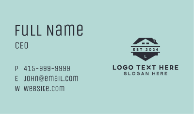 Roof Residence Property Business Card Image Preview