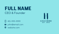 Brush Stroke Letter H Business Card Image Preview