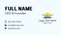 Sun Swimmer Man Business Card Image Preview