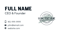 Urban Round Wordmark Business Card Image Preview