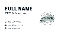 Urban Round Wordmark Business Card Image Preview