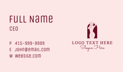 Sexy Feminine Body Business Card Image Preview