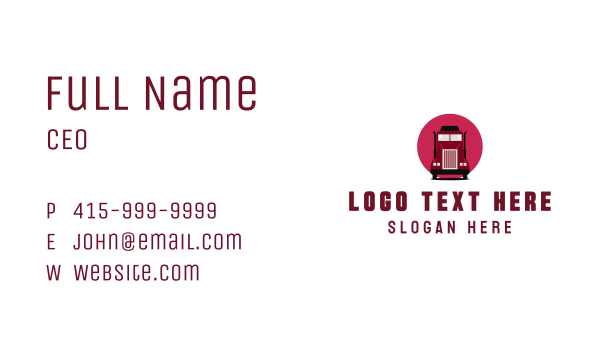 Truck Shipping Vehicle Business Card Design Image Preview