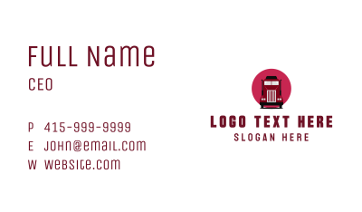 Truck Shipping Vehicle Business Card Image Preview
