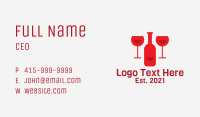 Red Wine Bar  Business Card Image Preview