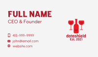 Red Wine Bar  Business Card Image Preview