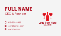 Red Wine Bar  Business Card Image Preview