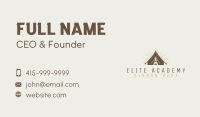 Outdoor Camping Tent Business Card Image Preview