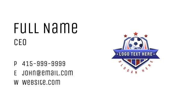 Football Soccer Tournament Business Card Design Image Preview