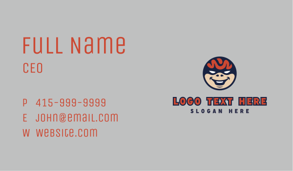 Evil Smiling Thief  Business Card Design Image Preview