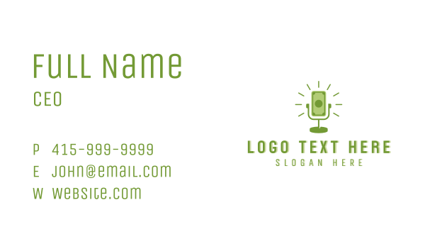 Financial Money Podcast  Business Card Design Image Preview