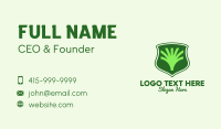 Tree Agriculture Shield Business Card Design