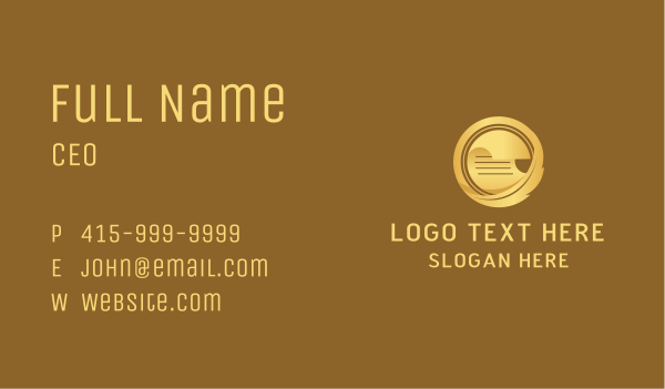 Gold Feather Paper Business Card Design Image Preview