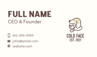 Animal Veterinary Monoline  Business Card Image Preview