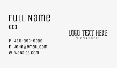 Publishing Firm Wordmark Business Card Image Preview